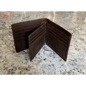 Stealth Mode Leather Bifold Wallet for Men With ID Window and RFID Blocking